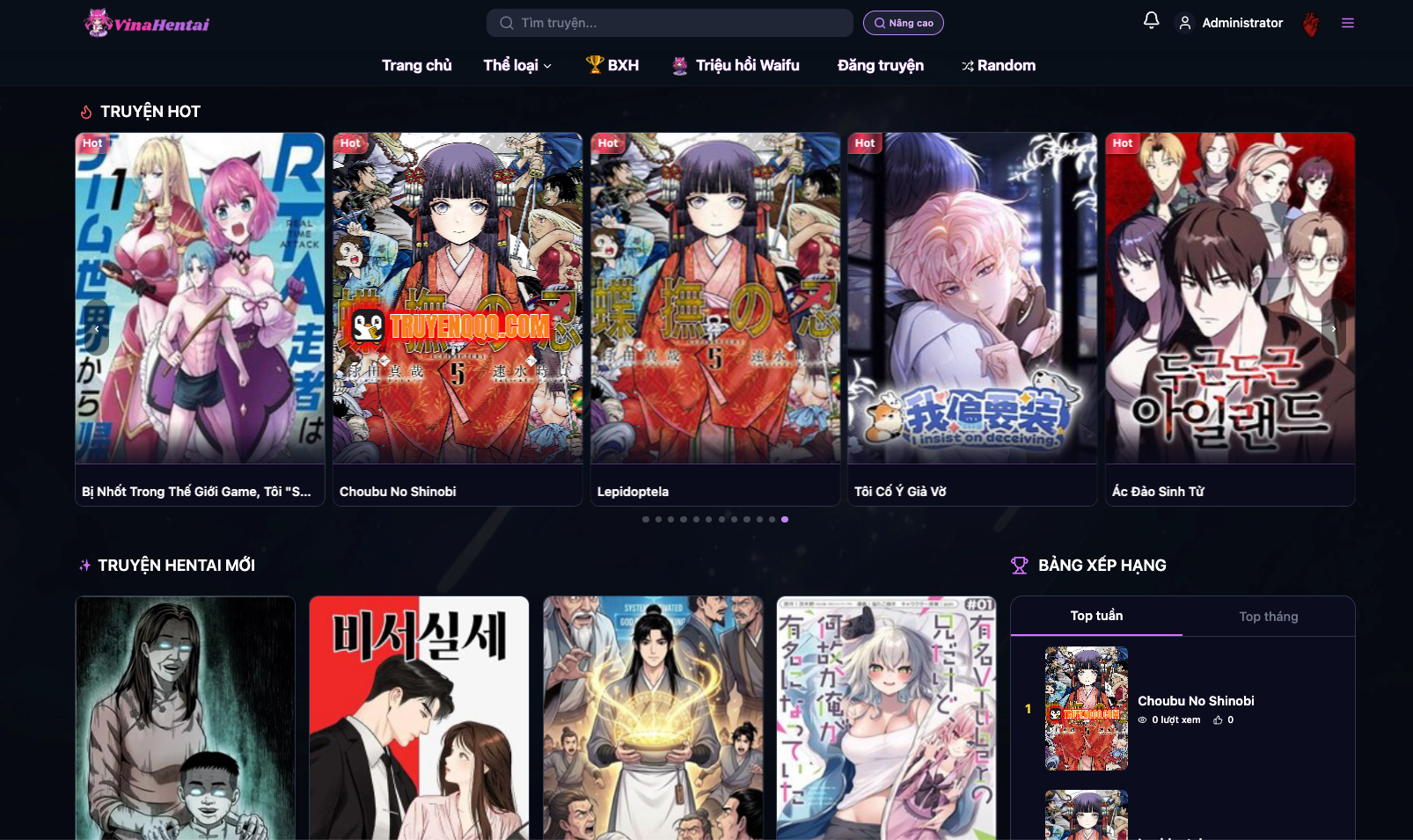 Source Code Web Truyện Laravel v15 - Gamification + Waifu System | NQT Dev